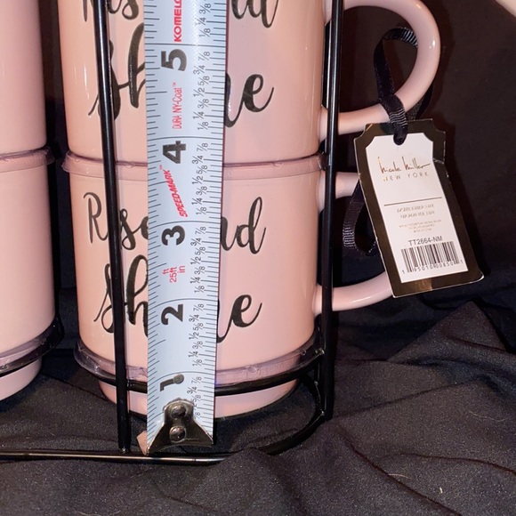 Stacking mug set,NWT, Rise & shine 4 piece set, glass/ceramic - Picture 13 of 14